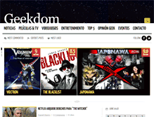 Tablet Screenshot of geekdompress.com